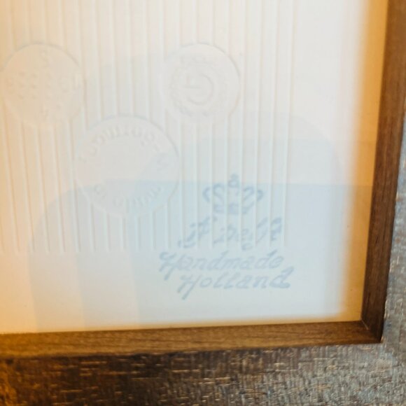 Vintage Blue & White Delft Tile Germany Wall Gallery Cottagecore 5.5" x 5.5" Th - Picture 4 of 6